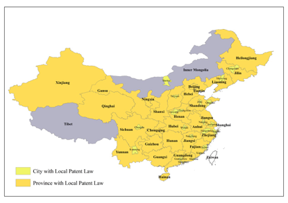 Local Patent Legislation in China